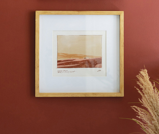 Landscape Print with Mat under Glass - Style A
