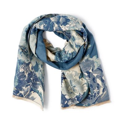 Gallery Floral Motif Double Sided Softer than Cashmere Shawl