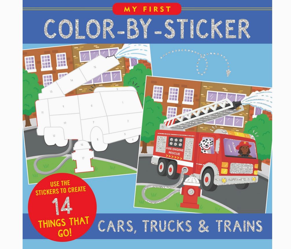 My First Color-By-Sticker Book - Cars, Trucks, &amp; Trains