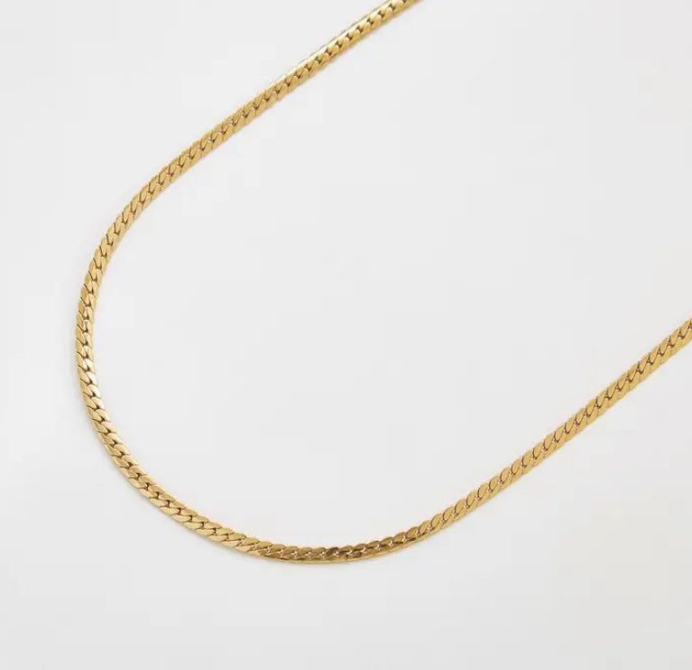 Flat Snake Chain Necklace