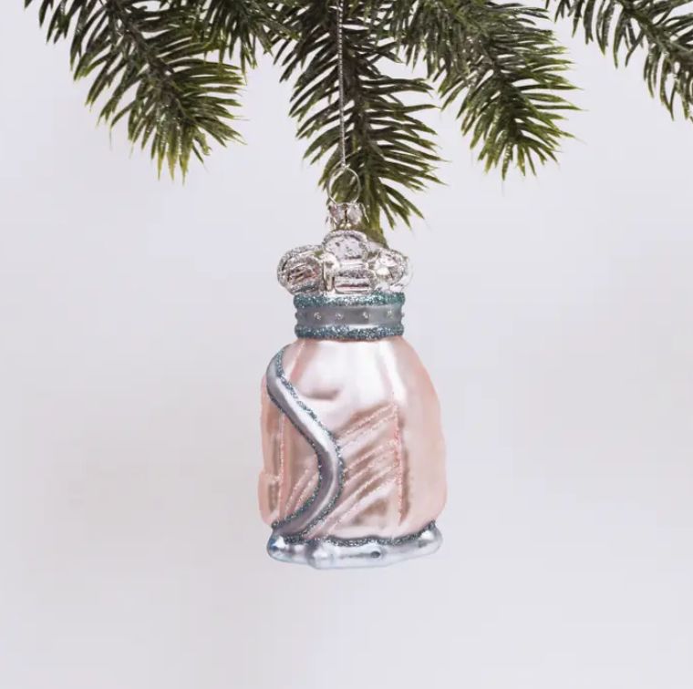 Golf Bag Boxed Glass Ornament