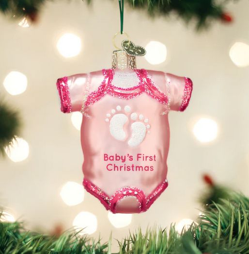 Pink Baby Onesie Ornament