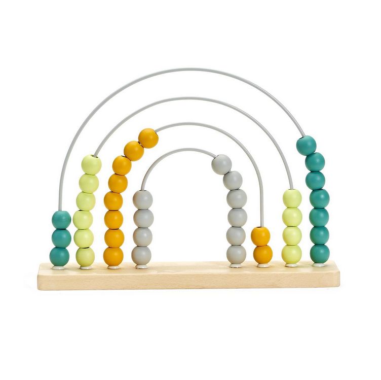 Counting Rainbows Hand-Crafted Wooden Abacus - Beach