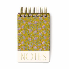 CHUNKY NOTEPAD - GOLD VINTAGE FLORAL