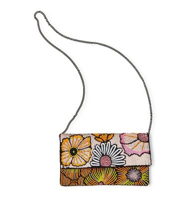 Flower Beaded Clutch