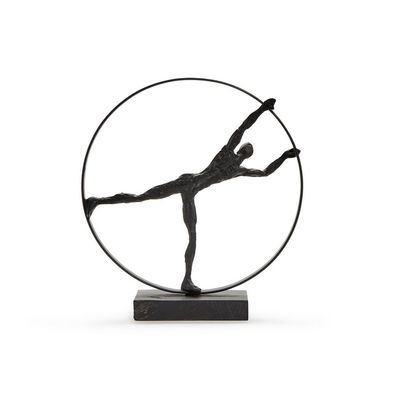 Movement Sculpture on Black Stand- Arms Stretched