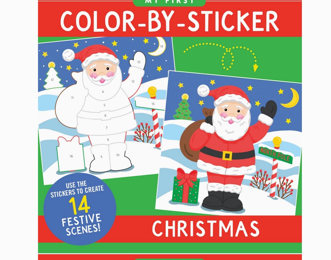 Christmas First Color By Sticker Book