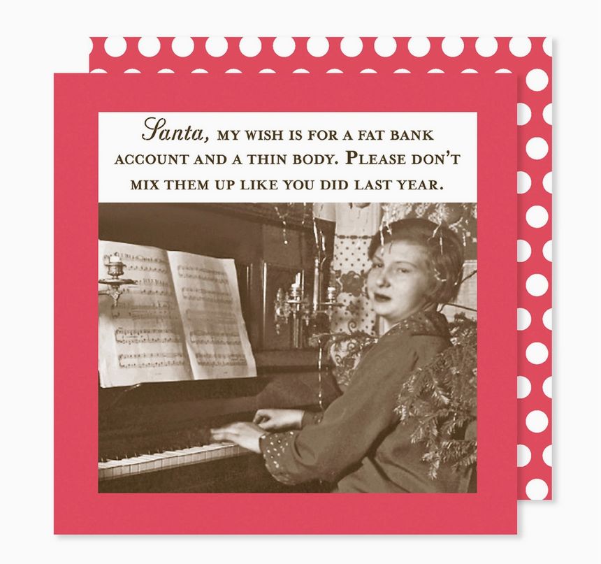 Fat Bank Account Holiday Napkin