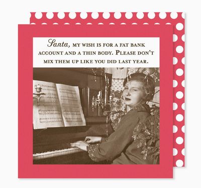 Fat Bank Account Holiday Napkin