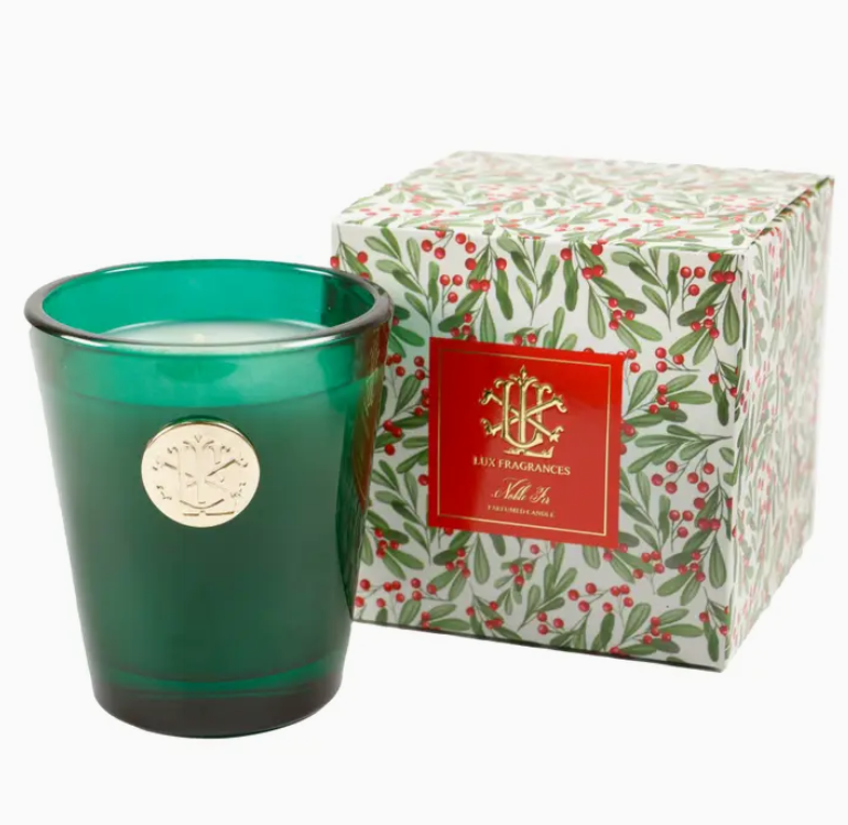 Noble Fir 8 oz Holiday Box Candle