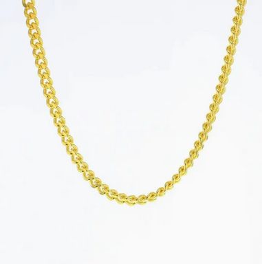 18&quot; Vermeil Large Fashion Curb Chain