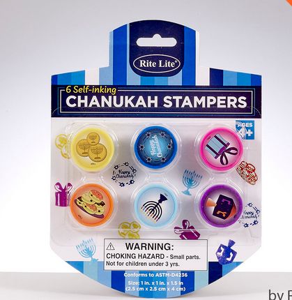 Set of 6 Chanukah Stampers