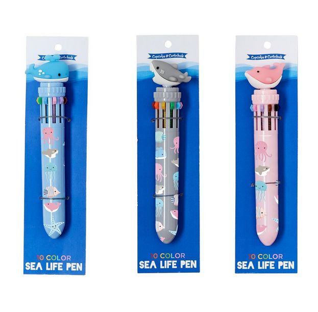 Colorful Creatures Sea Life 10 Color Pen