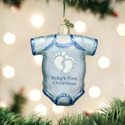 Blue Baby Onesie Ornament