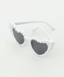 Pearl Heart Bride Sunglasses