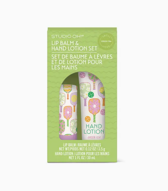 Pickleball Rally Lip Balm &amp; Hand Lotion Set