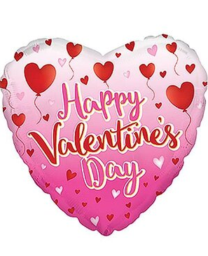 Pink 17&quot; Valentine Balloon