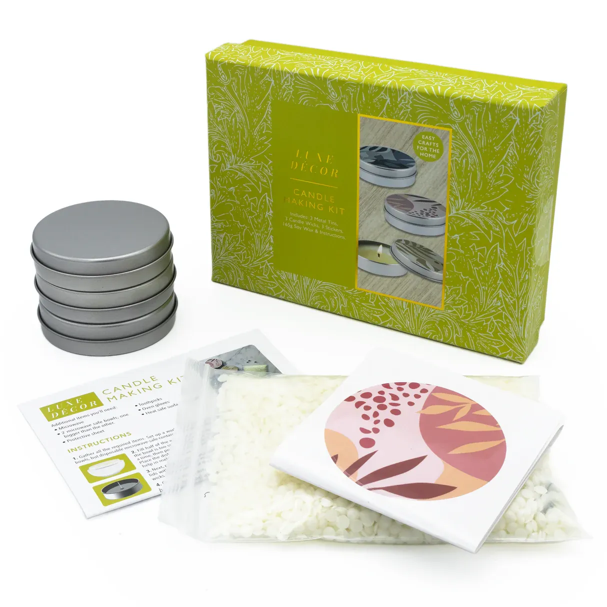 Luxe Decor Craft Kit -, Style: Beeswax Candles