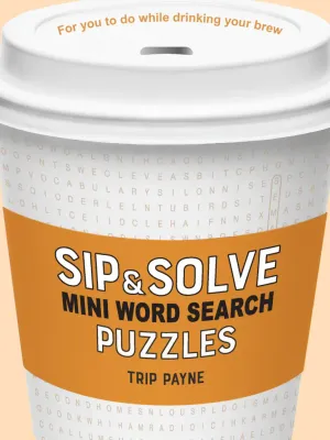 Sip &amp; Solve Mini Word Search Puzzles