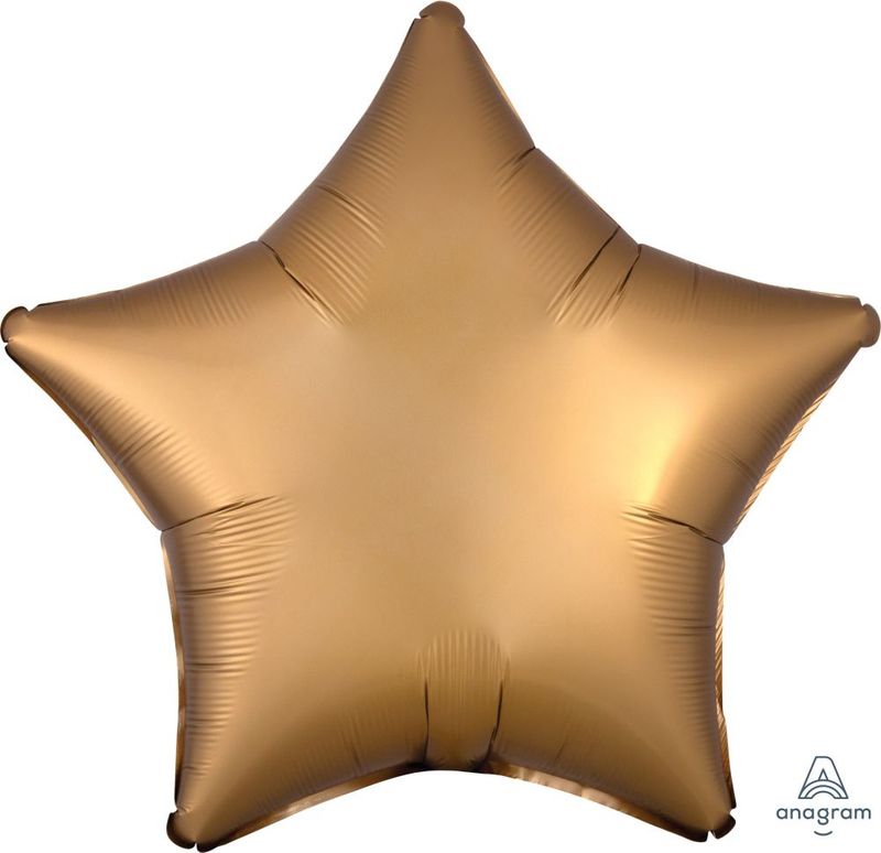 20&quot; Gold Satin Luxe Star Balloon