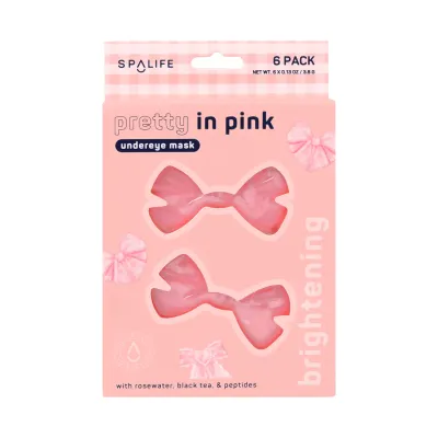 Pretty in Pink! Brightening Undereye Masks - 6 Pairs