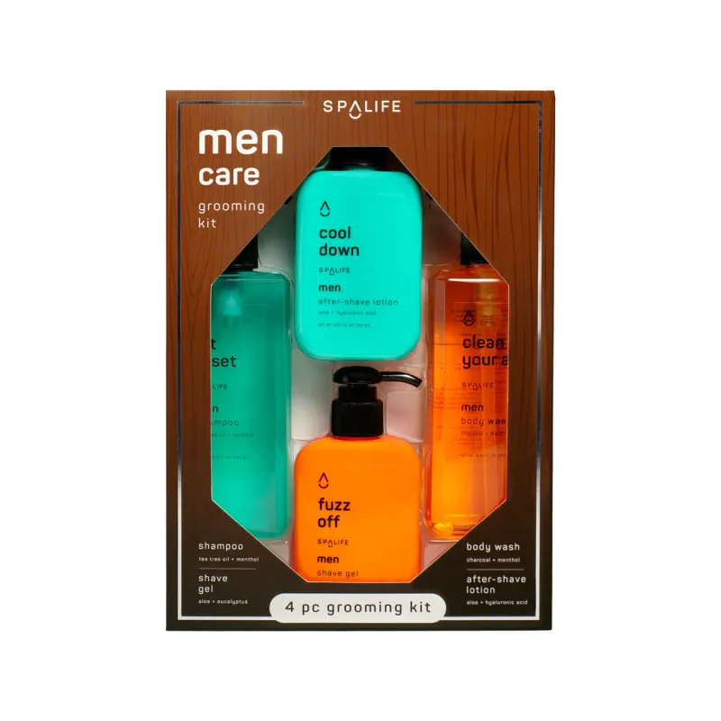 Men&#39;s Hair &amp; Body Care Grooming 4Pc Kit