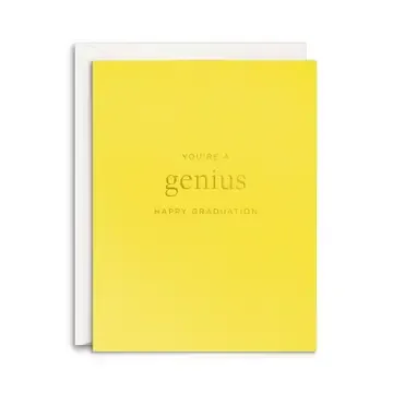 Genius Graduation Greeting Card