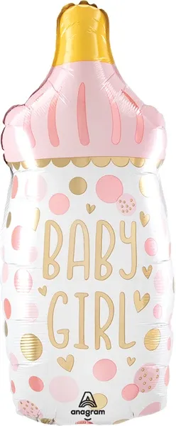 Mylar Balloon - Girl Bottle 29&quot;