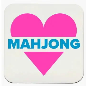 “Heart Mahjong&quot; Coasters