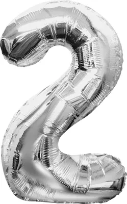 Silver Mylar Balloon 40&quot; - Two