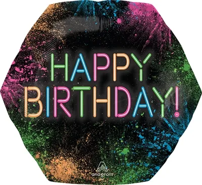 18&quot; Birthday Let&#39;s Glow Crazy