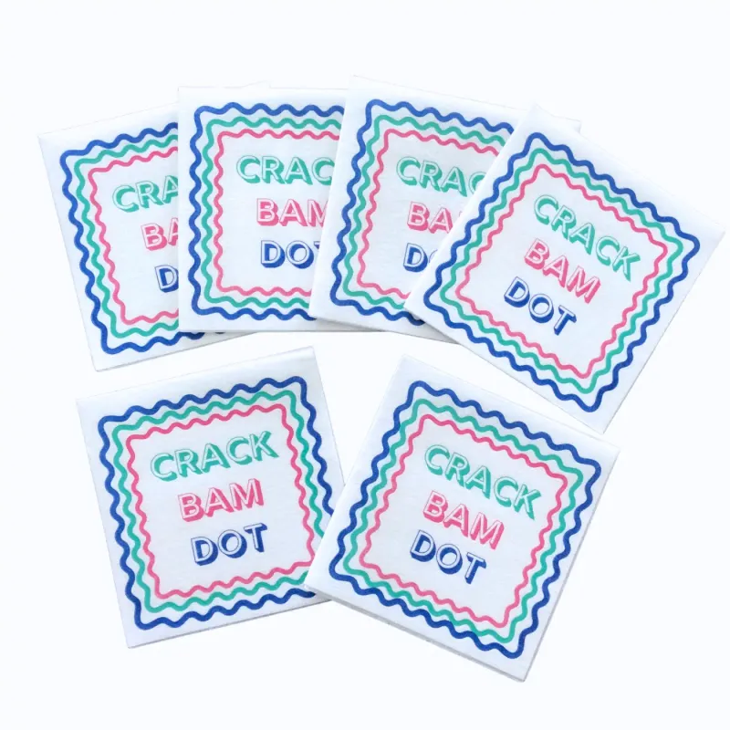 &quot;Crack, Bam, Dot&quot; Cocktail Napkins