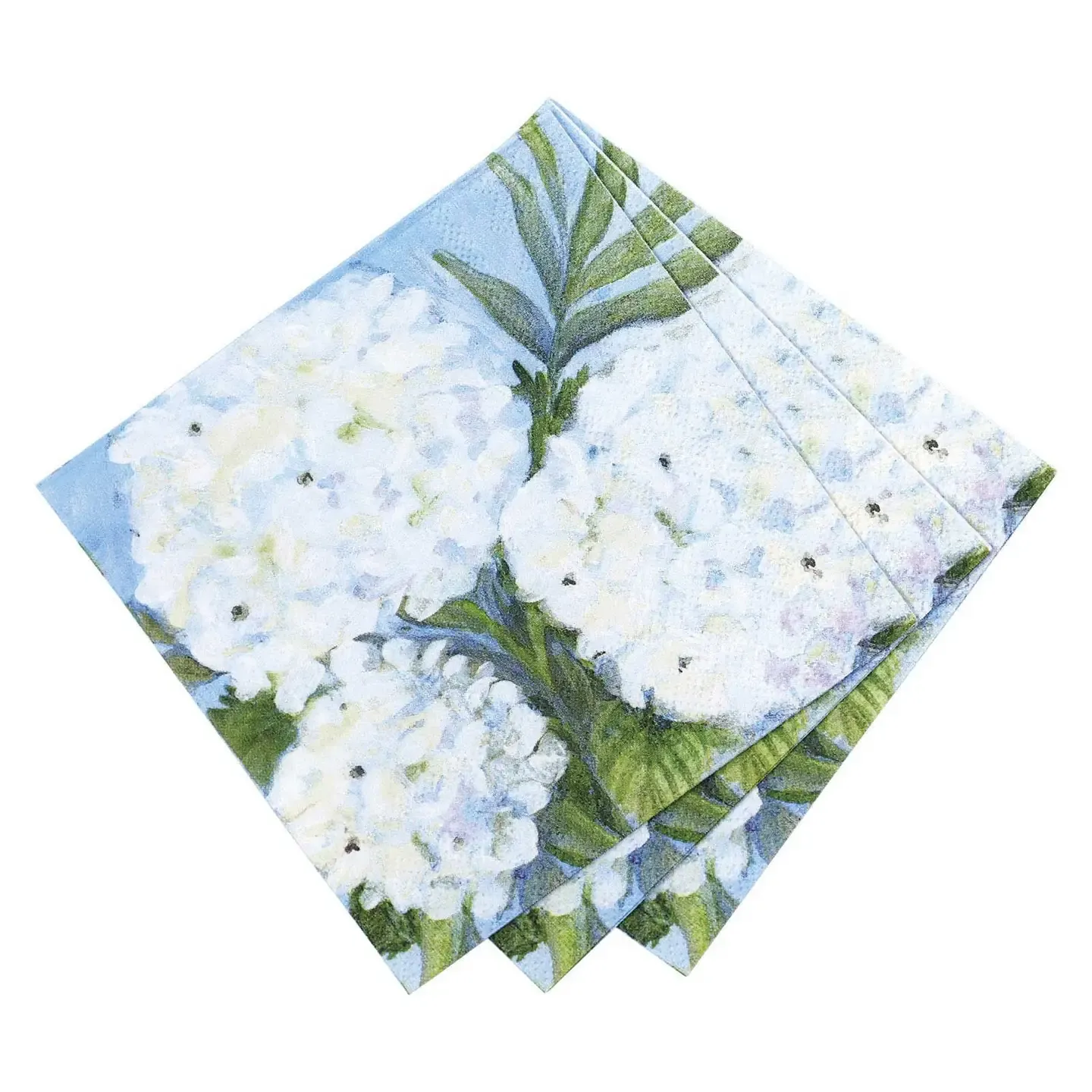 White Hydrangeas Paper Napkins (20 ct)