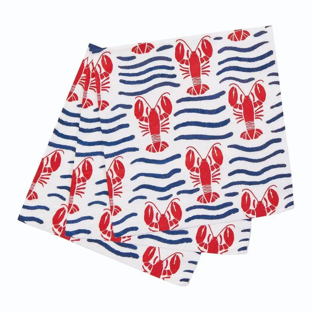 Lobster Waves Paper Napkins (20 ct)