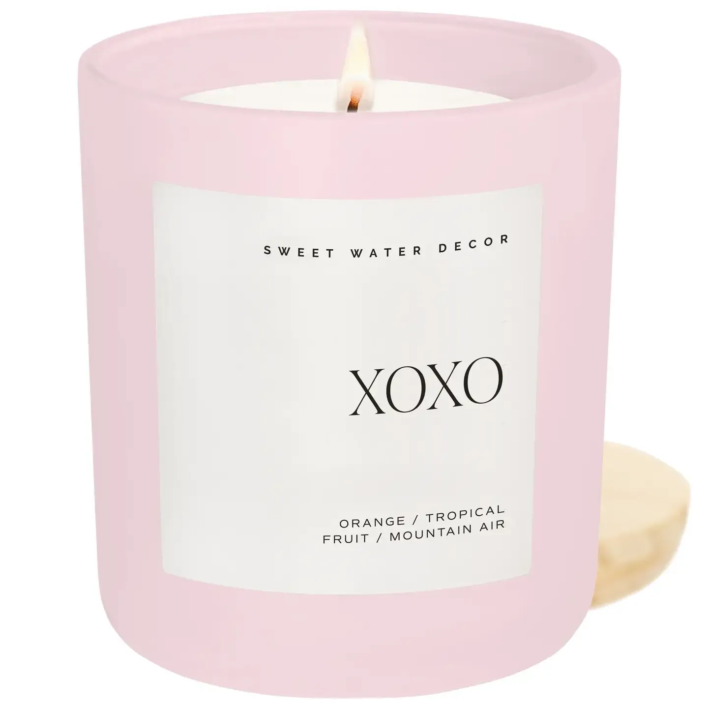 Xoxo 15 oz Soy Candle, Matte Jar - Valentine's Day