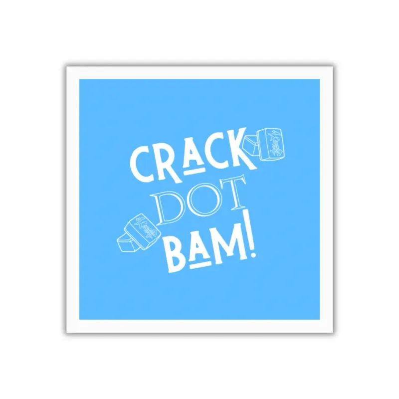 &quot;Crack Dot Bam &quot;Mahjong Cocktail Napkins
