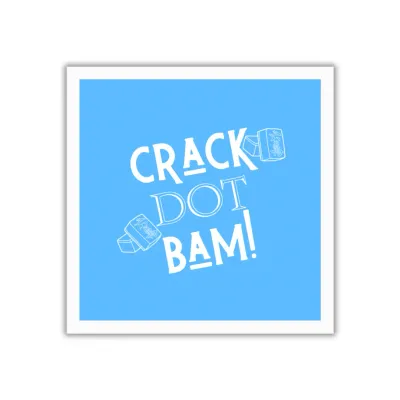 &quot;Crack Dot Bam &quot;Mahjong Cocktail Napkins