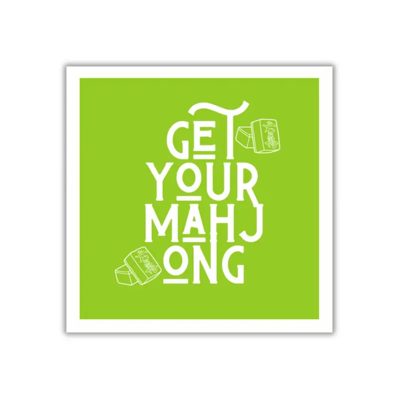 &quot;Get Your Mahjong&quot; Napkins