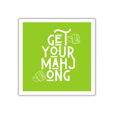 &quot;Get Your Mahjong&quot; Napkins