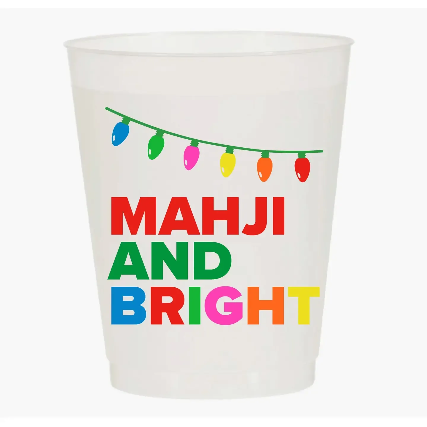 &quot;Mahji and Bright&quot; Mahjong Frost Flex Cups
