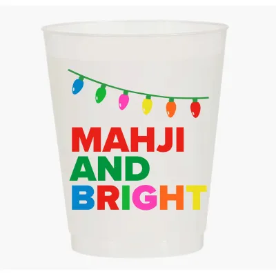 &quot;Mahji and Bright&quot; Mahjong Frost Flex Cups