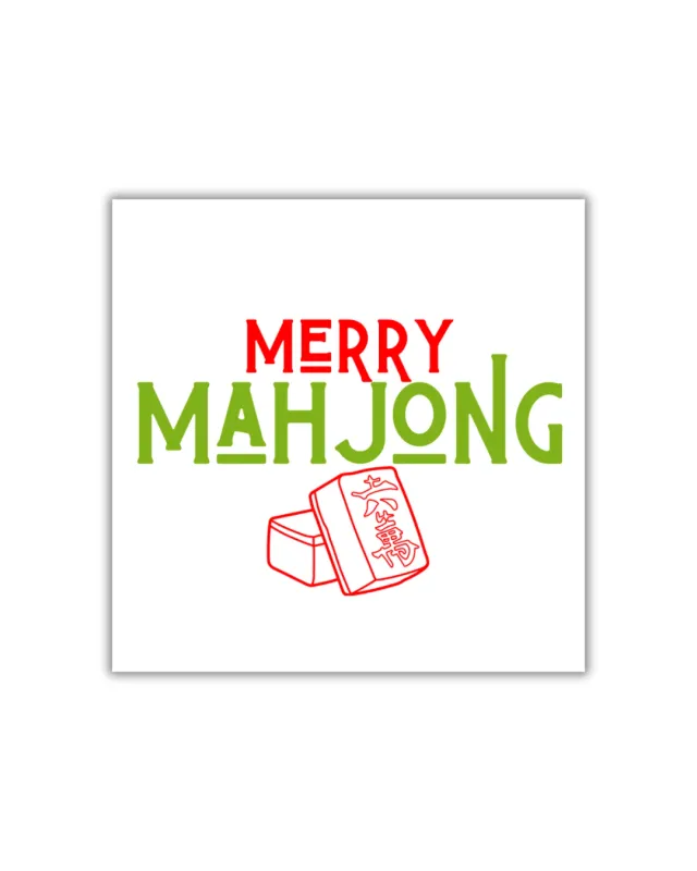 &quot;Merry Mahjong&quot; Party Napkins