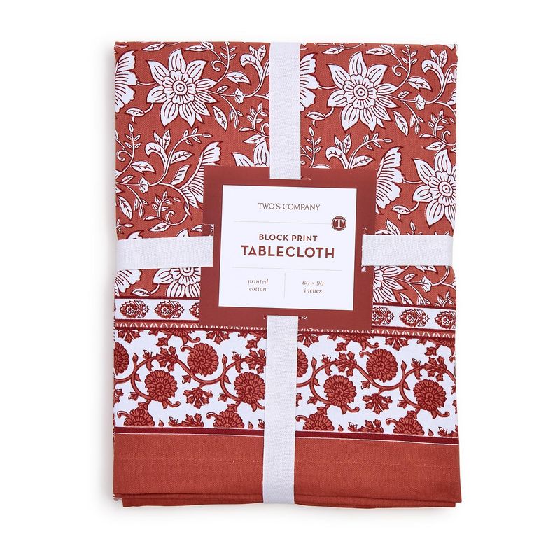Botanica Block Print Design Tablecloths