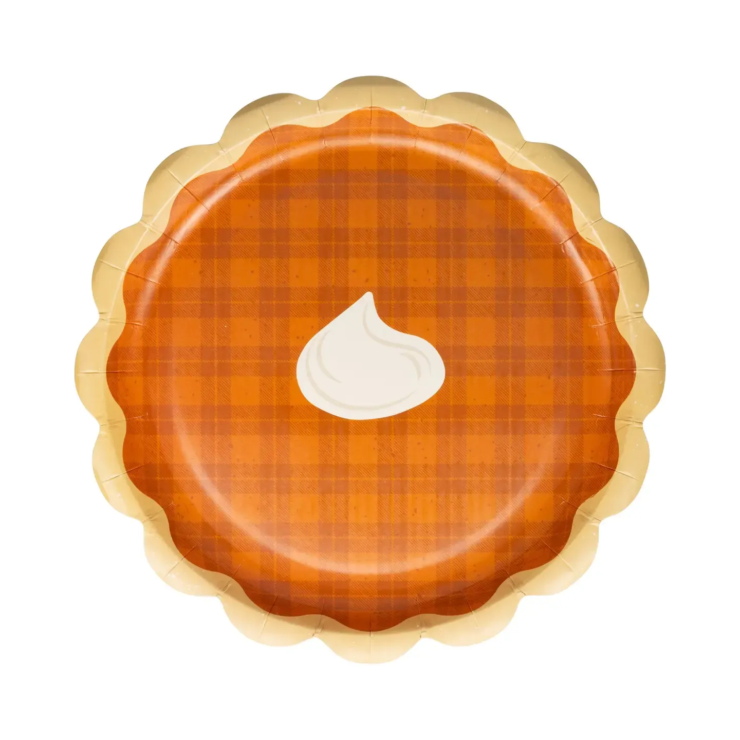 Plaid Pie Paper Plate