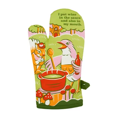 Wine In My Mouth Oven Mitt