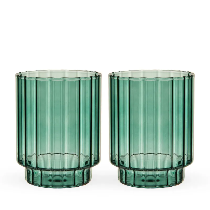 Malachite Optic Tumbler Set