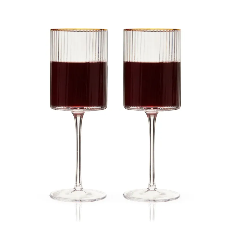 MERIDIAN CRYSTAL WINE  GLASSES