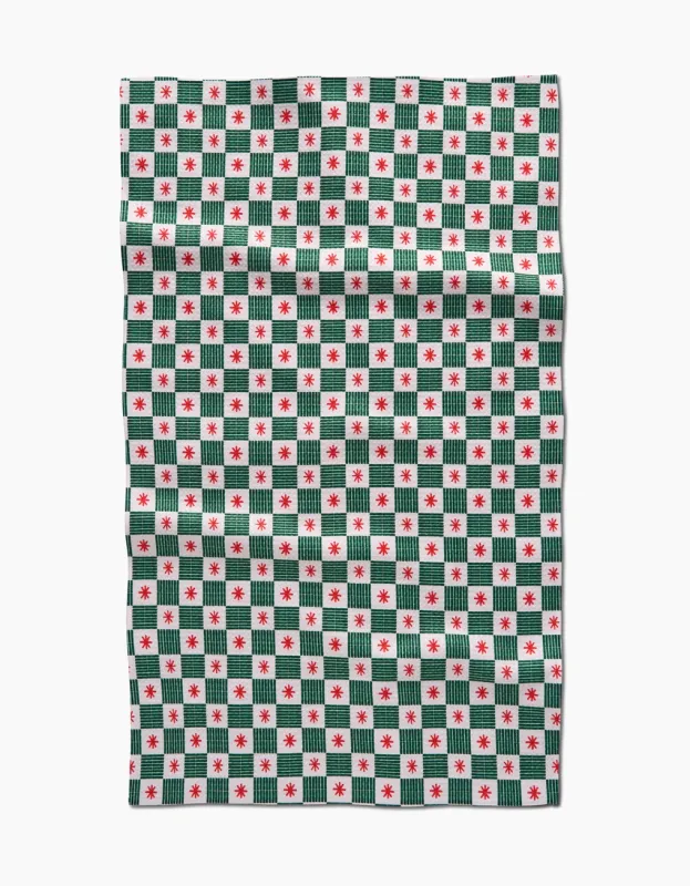 Jolly Grid Tea Towel