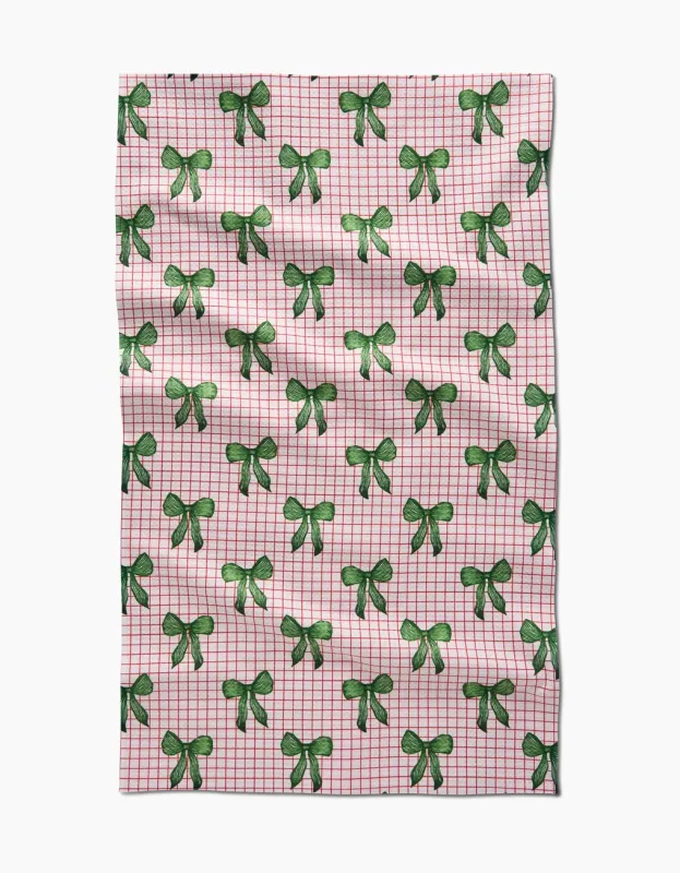 Ribbon and Cheer Tea Towel