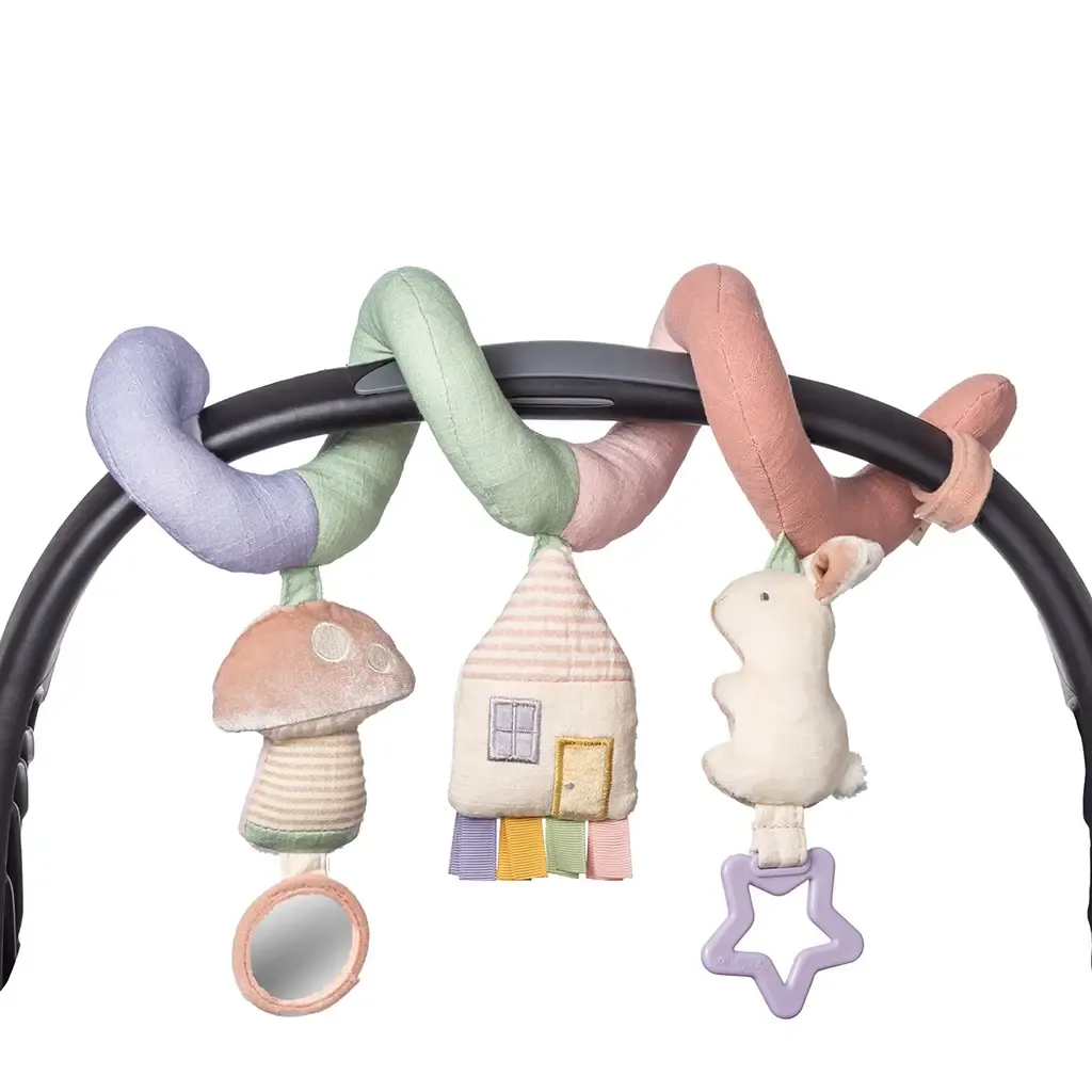 Bespoke Itzy Bitzy Spiral Car Seat Activity Toy - Pastel